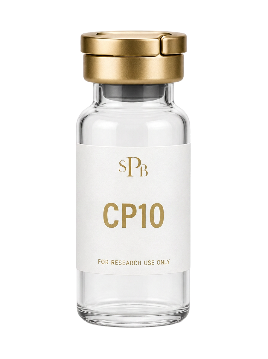 CP10 (CJC-1295 No DAC + Ipamorelin) 10mg × 10 (100mg kit) research vial, for research use only